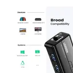 Ugreen 20265 USB 3.0 Hub with Gigabit Ethernet Lan Adapter – Thumbnail 2
