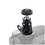 PULUZ Aluminum Rotatable Mini Tripod Ball Head 1/4" Screw – Thumbnail 2