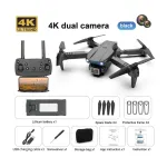 E99 Pro 2 4K Dual Camera WiFi Mini Toy Drone – Thumbnail 2