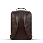 Smart New 4G Laptop Genuine Cow Leather Backpack with Big Space – Color: Brown – Thumbnail 4