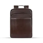 Smart New 4G Laptop Genuine Cow Leather Backpack with Big Space – Color: Brown – Thumbnail 2