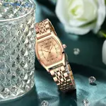 CRRJU 2493 Stainless Steel Japanese Quartz Movement Analog Dress Watch for Women – Dial Color: Gold, Strap Color: Gold  – Thumbnail 5