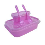 Dual Compartment Plastic Lunch Box Container – Thumbnail 1