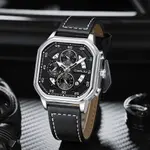 CRRJU 2287 Fusion Of Minimalist Style & Timeless Elegance Steel Analog Quartz Men Watch – Dial Color: Silver, Strap Color: Black – Thumbnail 3