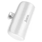 HOCO J106 5000mAh LED Power Indicator Mini Pocket Power Bank – Color: White – Thumbnail 1