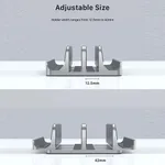 Premium Dual 4 in 1 Vertical Heavy-Duty Polished Aluminum Alloy Laptop Stand – Thumbnail 3