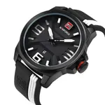 NAVIFORCE 9098 Quartz Sport Waterproof Silicone Men's Watch – Dial Color: White, Strap Color: Black – Thumbnail 2