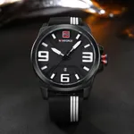 NAVIFORCE 9098 Quartz Sport Waterproof Silicone Men's Watch – Dial Color: White, Strap Color: Black – Thumbnail 3