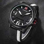 NAVIFORCE 9098 Quartz Sport Waterproof Silicone Men's Watch – Dial Color: White, Strap Color: Black – Thumbnail 4
