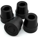 5/8 Inch 16mm Safety Soft Replacement Rubber Tip Cane for Walking Stick - 4 Pieces – Thumbnail 1