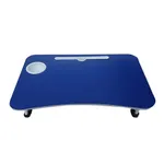 Techno Vibes Laptop Desk for Study and Reading with Foldable Non-Slip Legs Table Tray – Color: Blue – Thumbnail 2