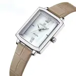 Naviforce NF5039 Leather Strap Waterproof Quartz Analog Women's Watch – Dial Color: White, Strap Color: Grey – Thumbnail 2