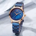 NAVIFORCE NF5008 Stainless Steel Analog Women's Watch – Dial Color: Blue, Strap Color: Blue – Thumbnail 4
