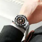 Curren 8359 Luxury Stainless Steel Calendar Men's Watch – Dial Color: Brown, Strap Color: Silver – Thumbnail 4