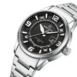 NAVIFORCE NF8044 Luminous Stainless Steel Strap Quartz Men’s Watch – Dial Color: Grey, Strap Color: Silver – Thumbnail 2