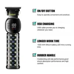VGR V-185 Professional Hair & Beard Trimmer – Color: Black – Thumbnail 3