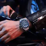 CRRJU 2306 High Quality Stainless Steel Multifunctional Quartz Classic Men's Watch – Dial Color: Blue, Strap Color: Silver – Thumbnail 3