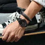 CRRJU 2172 High-Quality Slim Stainless Steel Strap Analog Quartz Formal Men’s Watch – Dial Color: Rose, Strap Color: Black – Thumbnail 4