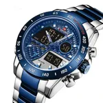 Naviforce NF9171 Fashion Stainless Steel Quartz Men's Watch  – Dial Color: Blue, Strap Color: Blue – Thumbnail 2