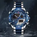 Naviforce NF9171 Fashion Stainless Steel Quartz Men's Watch  – Dial Color: Blue, Strap Color: Blue – Thumbnail 3
