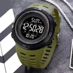 Skmei 1251 Digital Dial PU Strap Waterproof Sports Men's Watch – Dial Color: Black, Strap Color: Green  – Thumbnail 4