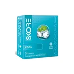 Skore Cool With Mint Sensation Dotted & Ribbed Condom - 3Pcs (India) – Thumbnail 1