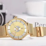 Naviforce NF3007 Luxury Stainless Steel Sports Men's Watch – Dial Color: Gold, Strap Color: Gold  – Thumbnail 3