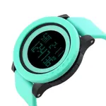 SKMEI 1142 Digital Multifunctional PU Leather Sporty Men's Watch – Dial Color: Black, Strap Color: Blue – Thumbnail 2