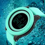 SKMEI 1142 Digital Multifunctional PU Leather Sporty Men's Watch – Dial Color: Black, Strap Color: Blue – Thumbnail 3