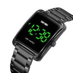 Skmei 1505 Waterproof Wristwatch LED Digital Men's Watch – Dial Color: Black, Strap Color: Black – Thumbnail 2