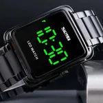 Skmei 1505 Waterproof Wristwatch LED Digital Men's Watch – Dial Color: Black, Strap Color: Black – Thumbnail 3
