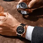 CRRJU 2288 Dive into Luxury Mesh Stainless Steel Casual Men's Watch – Dial Color: Black, Strap Color: Silver – Thumbnail 3