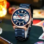 Curren 8403 High-Quality Stainless Steel Fashionable Men's Watch – Dial Color: Blue, Strap Color: Blue – Thumbnail 3