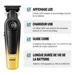 VGR V-996 Professional Hair Trimmer – Color: Gold – Thumbnail 3