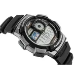 Casio AE-1000W-1AVDF Youth World Time Water Resistant Multifunctional Digital Watch  – Dial Color: Silver, Strap Color: Black – Thumbnail 3