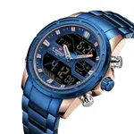 Naviforce NF9138 Luxurious Stainless Steel Men's Watch – Dial Color: Blue, Strap Color: Blue – Thumbnail 2