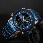 Naviforce NF9138 Luxurious Stainless Steel Men's Watch – Dial Color: Blue, Strap Color: Blue – Thumbnail 5