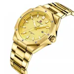 NAVIFORCE NF9200S Stainless Steel Analog Men's Watch – Dial Color: Gold, Strap Color: Gold  – Thumbnail 2