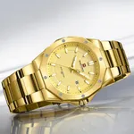 NAVIFORCE NF9200S Stainless Steel Analog Men's Watch – Dial Color: Gold, Strap Color: Gold  – Thumbnail 3