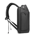BANGE BG-7277 Business Large Capacity Backpack Men Waterproof Travel Computer Backpack – Color: Black – Thumbnail 2
