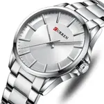 Curren 8429 Luxury Stainless Steel Analog Men's Watch – Dial Color: White, Strap Color: White – Thumbnail 2