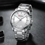 Curren 8429 Luxury Stainless Steel Analog Men's Watch – Dial Color: White, Strap Color: White – Thumbnail 3
