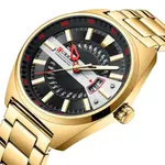Curren 8403 High-Quality Stainless Steel Fashionable Men's Watch – Dial Color: Black Gold, Strap Color: Gold – Thumbnail 3