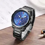 Curren 8266 Luxury Stainless Steel Quartz Fashion Men's Watch – Dial Color: Blue, Strap Color: Black – Thumbnail 3