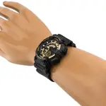 Casio AEQ-110W-1A2V Youth Telememo World Time Analog-Digital Sports Watch  – Dial Color: Gold, Strap Color: Black – Thumbnail 7