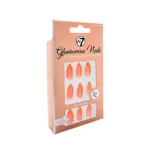 W7 Glamorous Wide Range Artificial Nails Peach Cider 24pc – Thumbnail 1