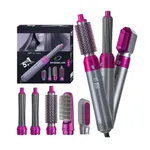 5 in 1 Hair Straightener Hair Iron Multiple Curling Iron Hot Air Brush – Thumbnail 6
