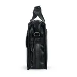 Genuine Cow Leather Laptop Corporate Design Official Bag – Color: Black – Thumbnail 4