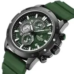 NAVIFORCE NF8036  Luxury Military Sports Quartz Analog Men's Watch  – Dial Color: Black, Strap Color: Green  – Thumbnail 3