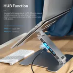 ORICO 4 Port USB3.0 Foldable Aluminum Notebook Riser Desktop Laptop Stand for MacBook Dell – Thumbnail 4